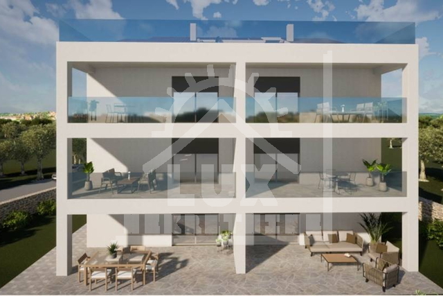 Apartment on the ground floor with a garden, Biograd na moru, new building