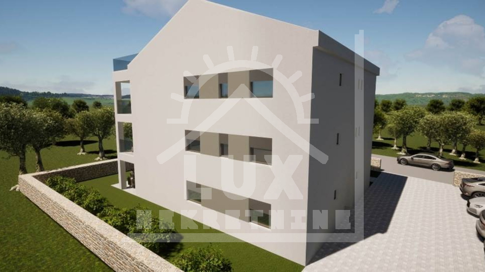 Apartment on the ground floor with a garden, Biograd na moru, new building