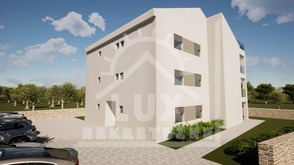 Apartment on the ground floor with a garden, Biograd na moru, new building