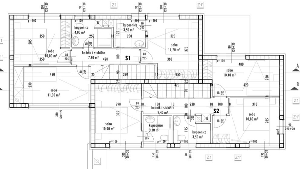 Luxuriöse zweistöckige Wohnung, Privlaka bei Zadar, Neubau