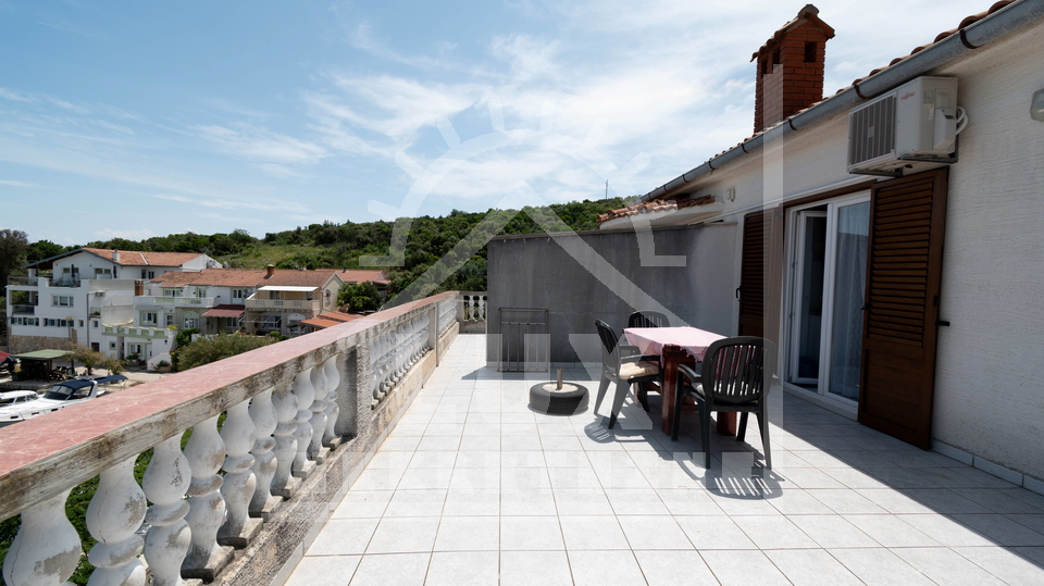 Freistehendes Haus, zwei Etagen, 1. Reihe zum Meer, Zaglav auf Dugi otok