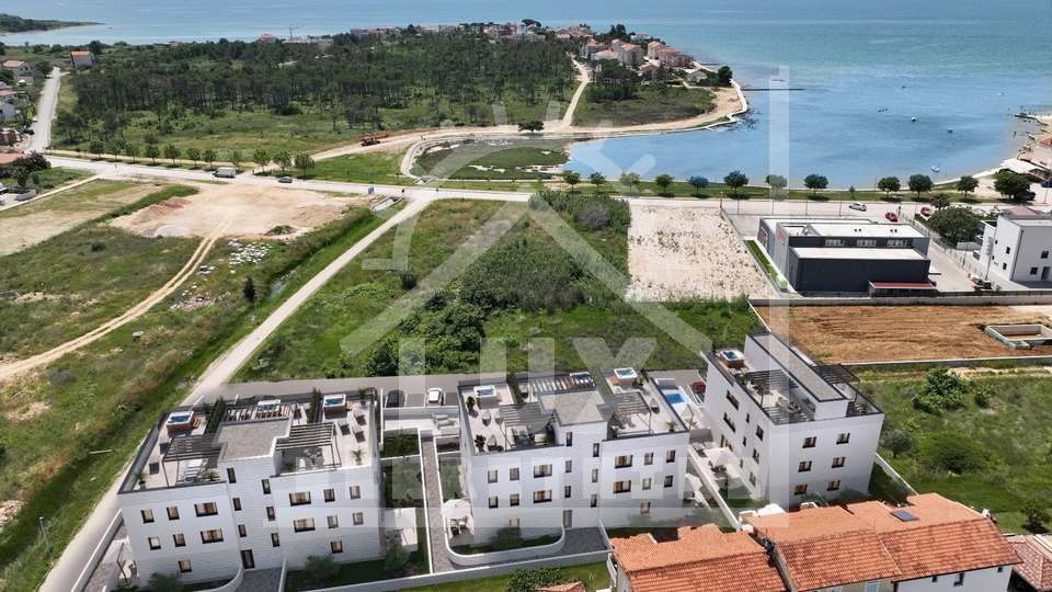 Einzimmerwohnung im Erdgeschoss mit Garten, Privlaka bei Zadar, NEUBAU