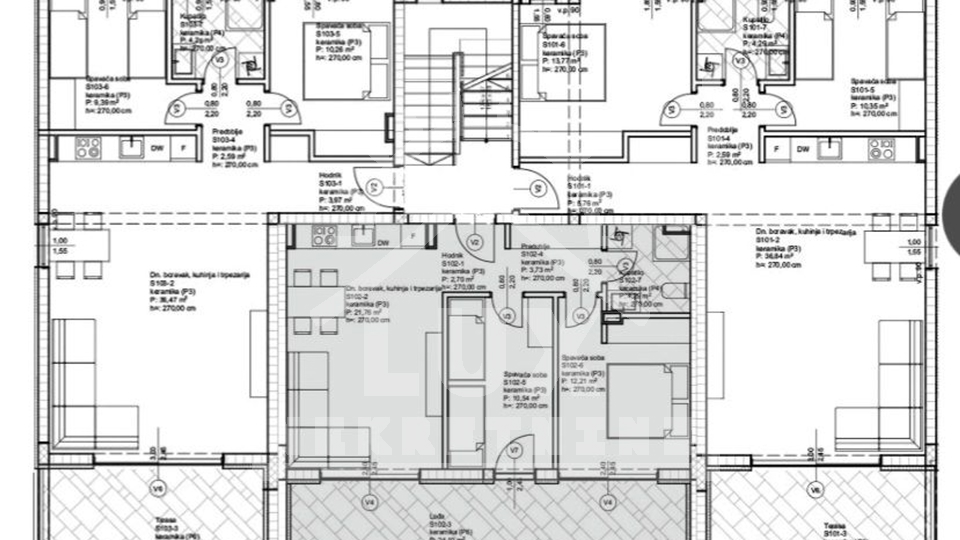 Zweizimmerwohnung im 1. Stock, Privlaka bei Zadar, NEUES GEBÄUDE