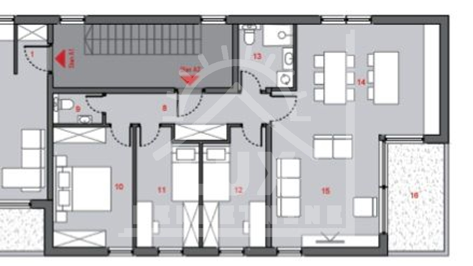 Three-bedroom apartment on the 2nd floor, Zadar (Smiljevac) NEW CONSTRUCTION