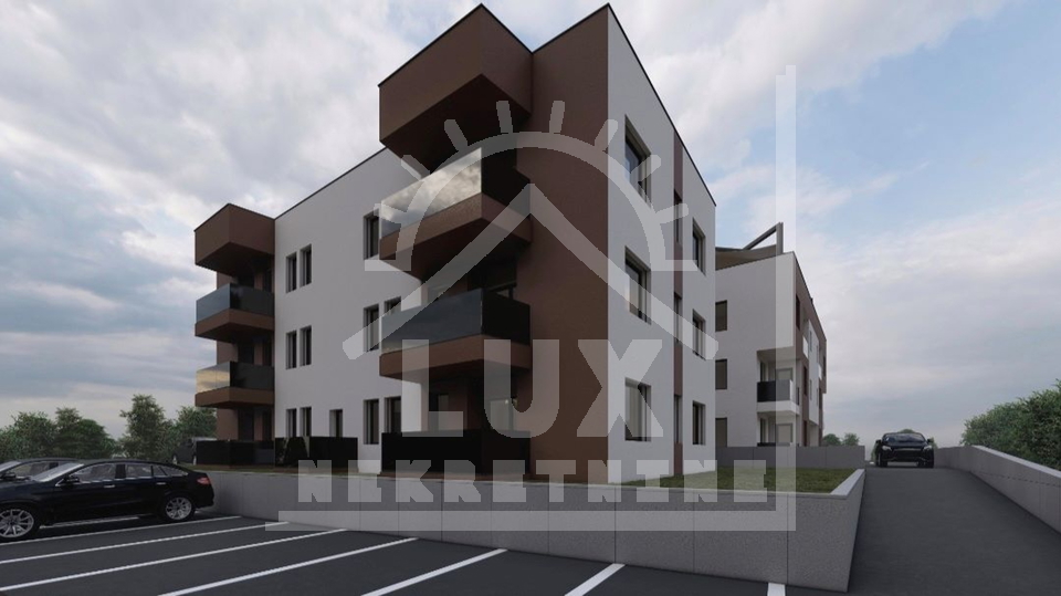 Apartment on the ground floor with a garden, Zadar, Plovanija, new building