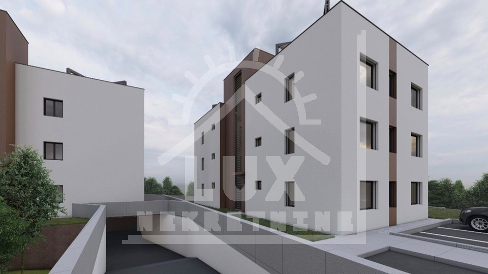 Apartment on the ground floor with a garden, Zadar, Plovanija, new building