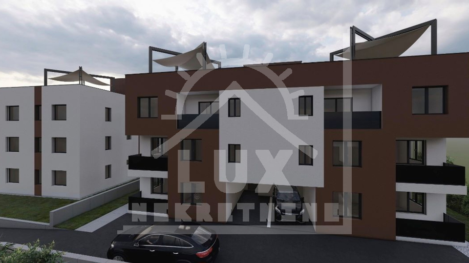 Apartma v pritličju z vrtom, Zadar, Plovanija, novogradnja