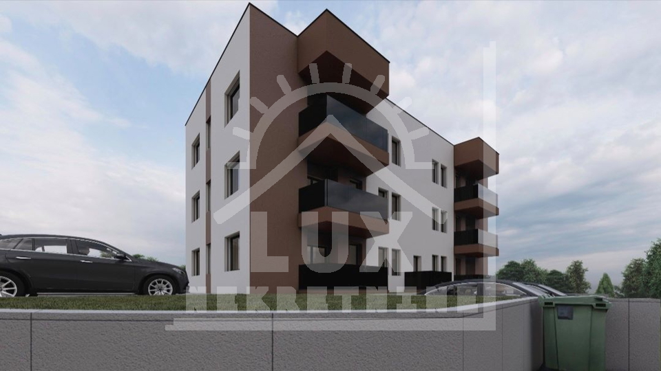 Apartma v pritličju z vrtom, Zadar, Plovanija, novogradnja