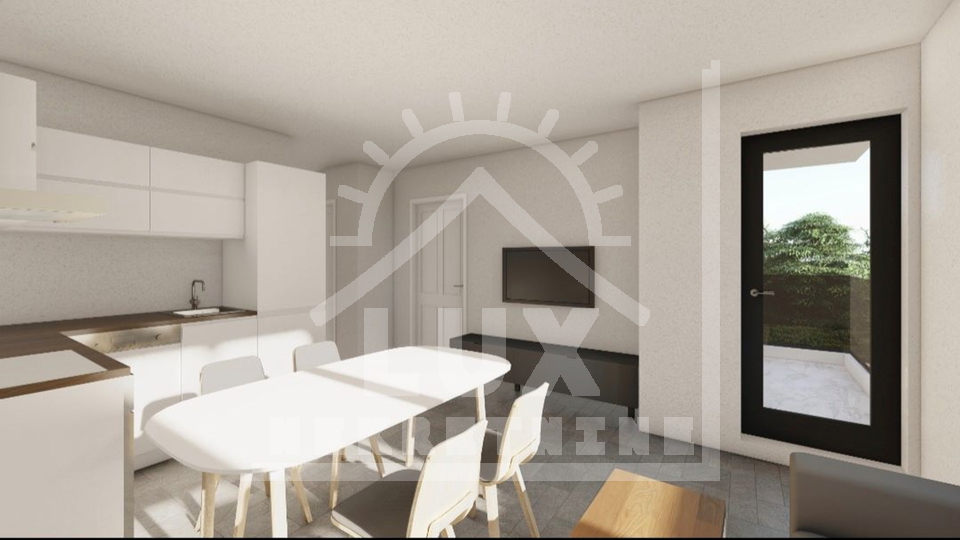 Apartment, two bedrooms, Zadar, Plovanija, new building