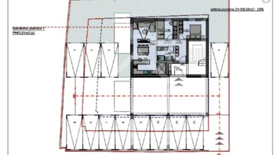 Apartma v pritličju z vrtom, Zadar, Novi Bokanjac, novogradnja