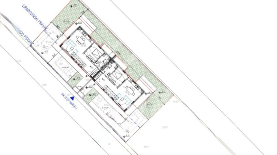 Dvojna luksuzna vila s bazenom na krovu, Sabunike nedaleko Zadra