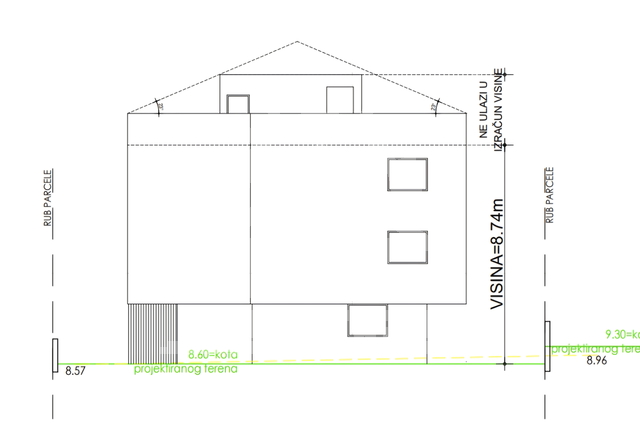 Dvosoban penthouse u NOVOGRADNJI, Zadar (BORIK)