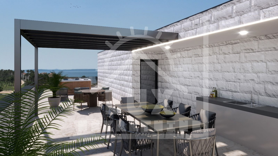 Dvosoban penthouse s krovnom terasom, NOVOGRADNJA, Privlaka kraj Zadra