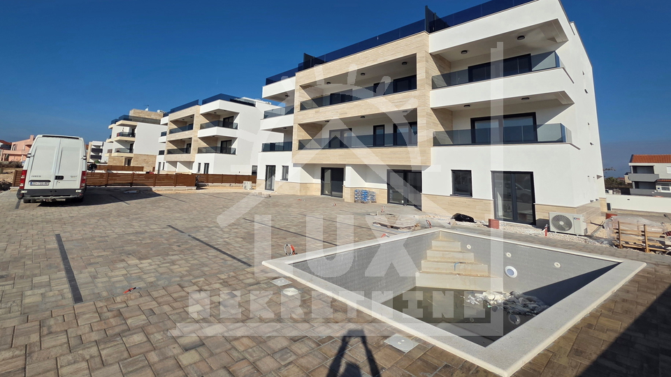 Zweizimmerwohnung im Erdgeschoss mit Garten, Privlaka, in der Nähe von Zadar, NEUBAU