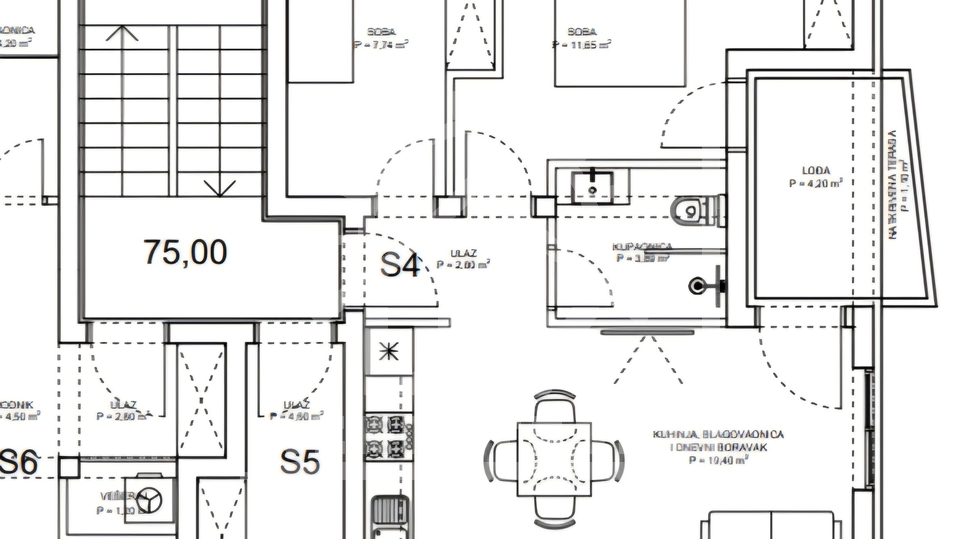 Wohnung, 55 m2, Verkauf, Zadar - Bili brig