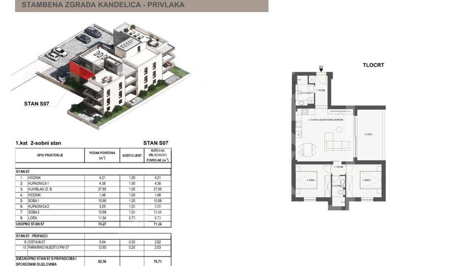 Stanovanje&comma; 76 m2&comma; Prodaja&comma; Privlaka - Sabunike