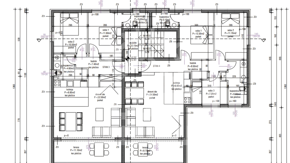 Apartment&comma; 88 m2&comma; For Sale&comma; Zadar - Borik