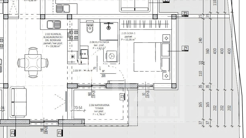 Stanovanje, 59 m2, Prodaja, Zadar - Bili brig