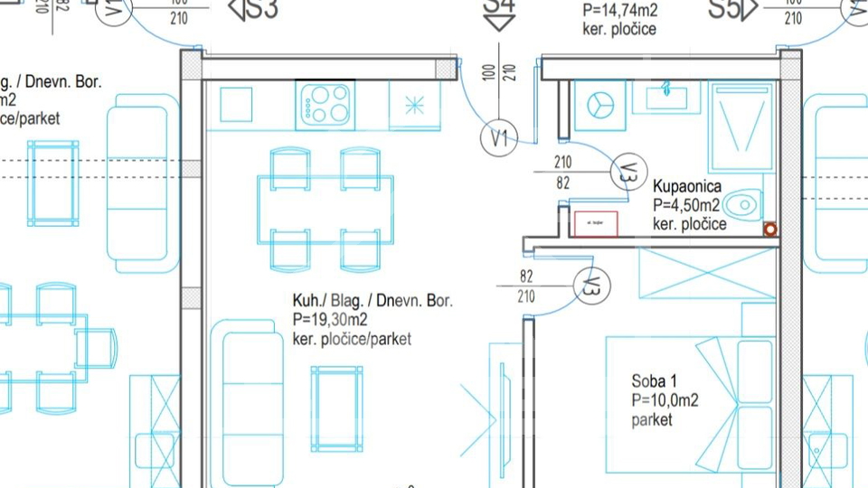 Apartment&comma; 42 m2&comma; For Sale&comma; Zadar - Plovanija