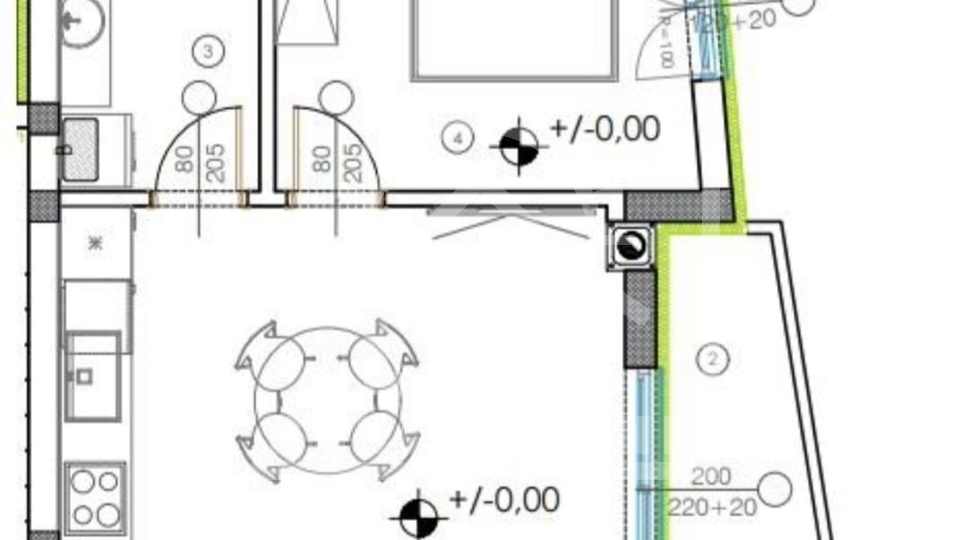 Wohnung&comma; 43 m2&comma; Verkauf&comma; Zadar - Bokanjac