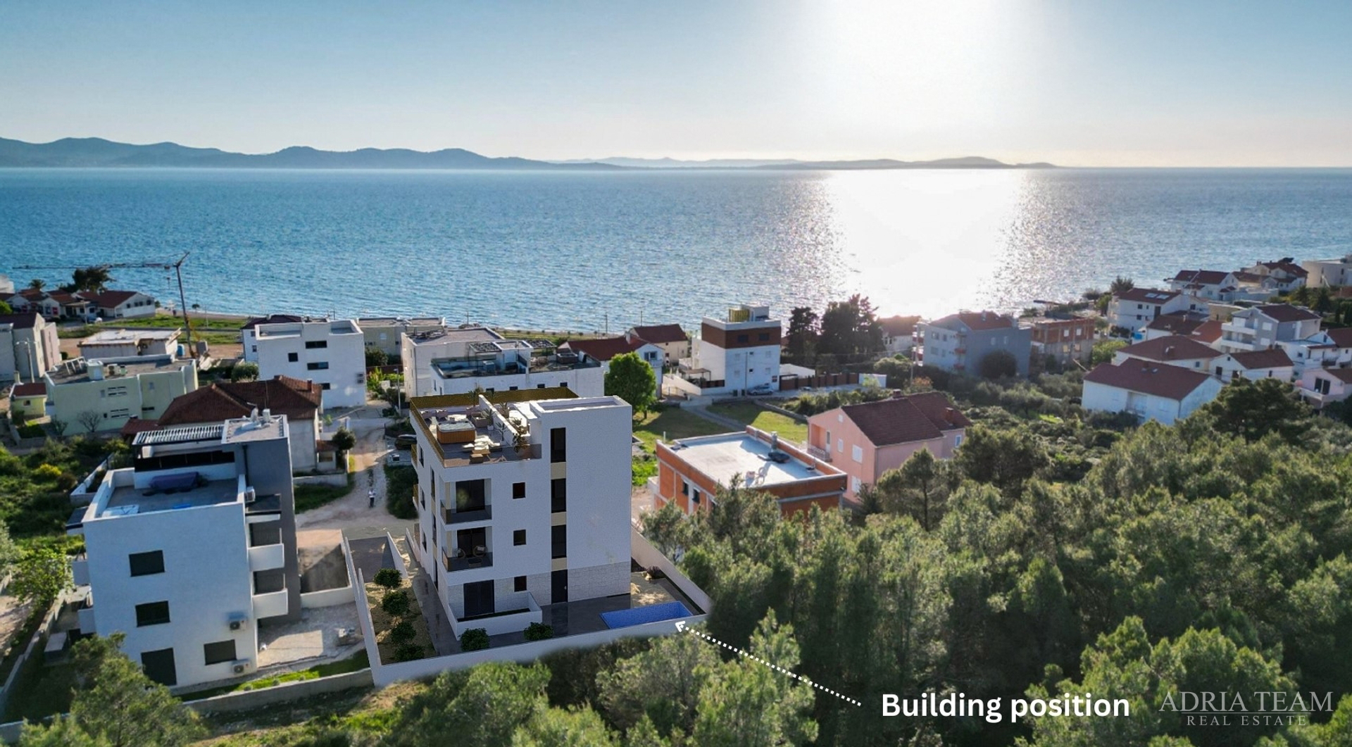APARTMENTS LOCATED 120 m FROM THE SEA, SEA VIEW, NEW CONSTRUCTION - DIKLO, ZADAR