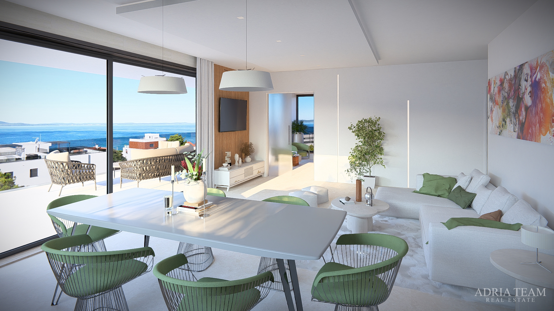 APARTMENTS LOCATED 120 m FROM THE SEA, SEA VIEW, NEW CONSTRUCTION - DIKLO, ZADAR