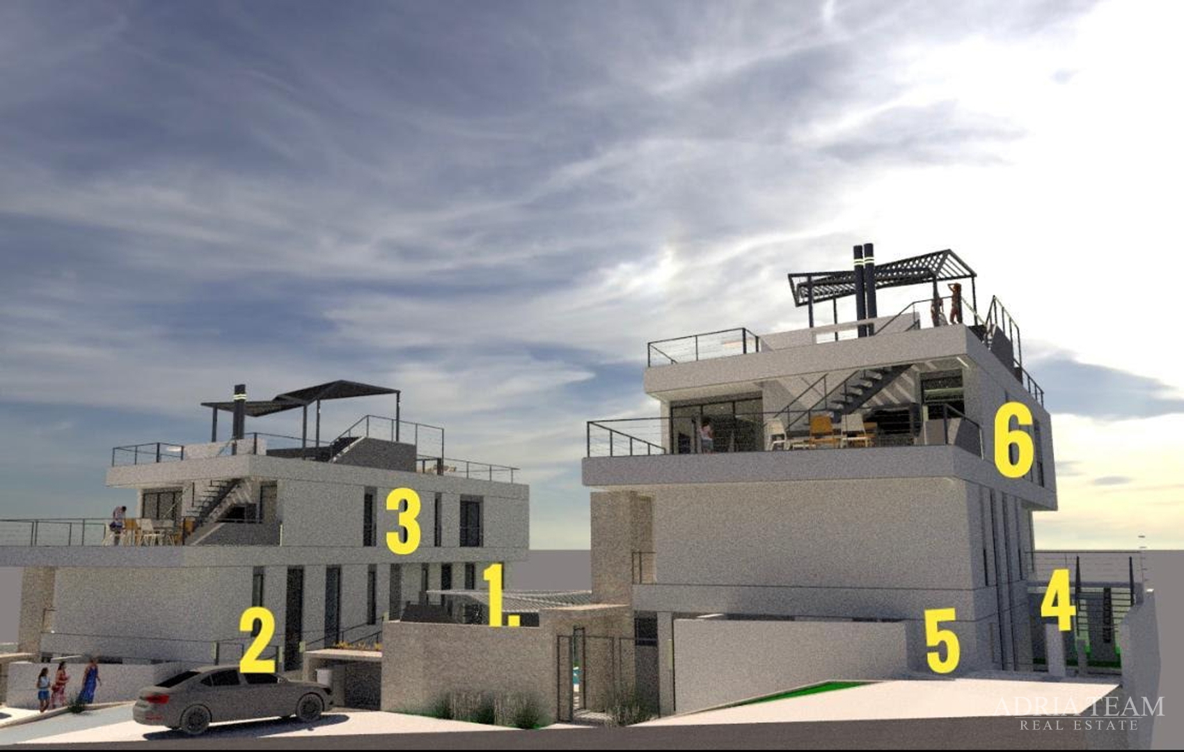 AKTION!! LUXURIÖSE APARTMENTS AN RUHIGER LAGE, 100 M VOM MEER ENTFERNT, KOŽINO - ZADAR