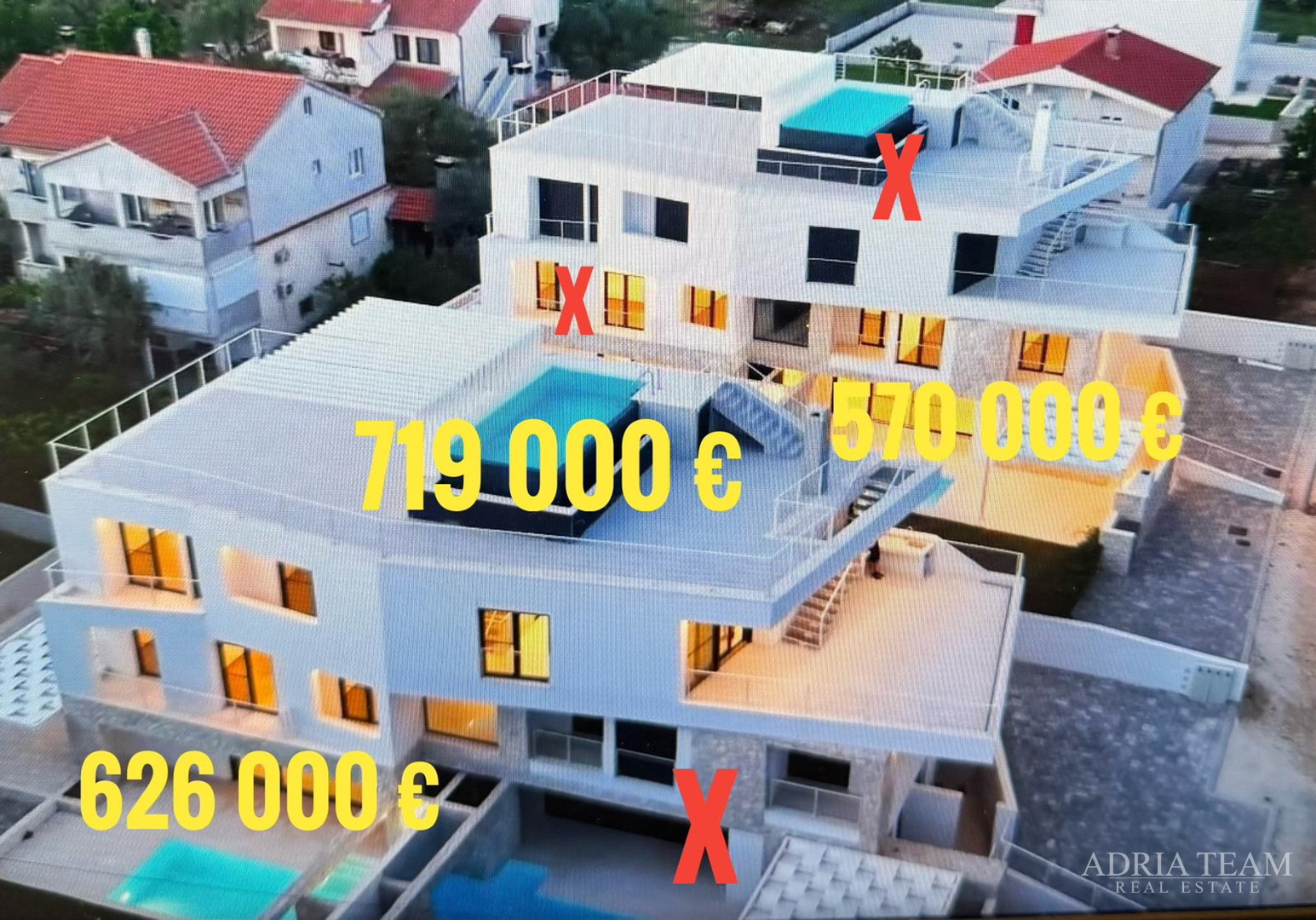 AKCIJA!! LUKSUZNI APARTMANI NA MIRNOJ LOKACIJI, 100 m OD MORA, KOŽINO - ZADAR