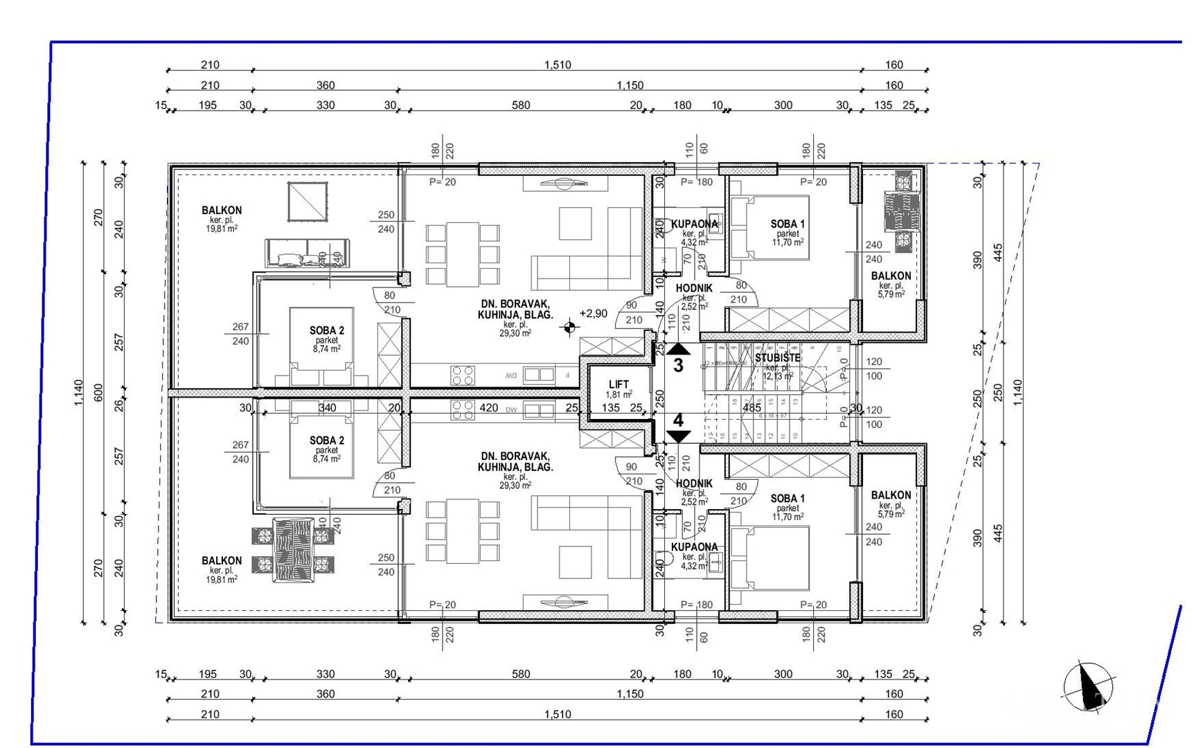APARTMANI U NOVOGRADNJI, 20 m OD MORA - TOP POZICIJA!!! POVLJANA - PAG
