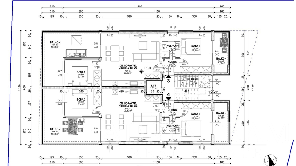 APARTMENTS, NEW BUILDING, 20 m FROM THE SEA - TOP POSITION !!! POVLJANA - PAG