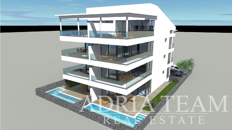 APARTMENTS, NEW BUILDING, 20 m FROM THE SEA - TOP POSITION !!! POVLJANA - PAG