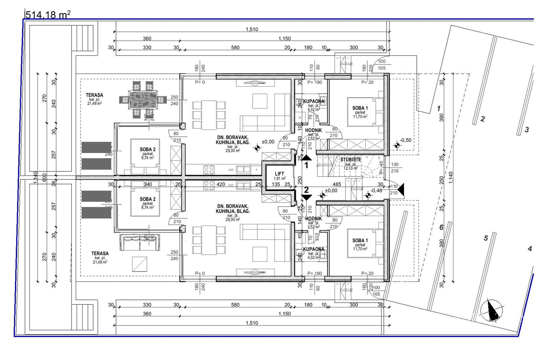 APARTMANI U NOVOGRADNJI, 20 m OD MORA - TOP POZICIJA!!! POVLJANA - PAG