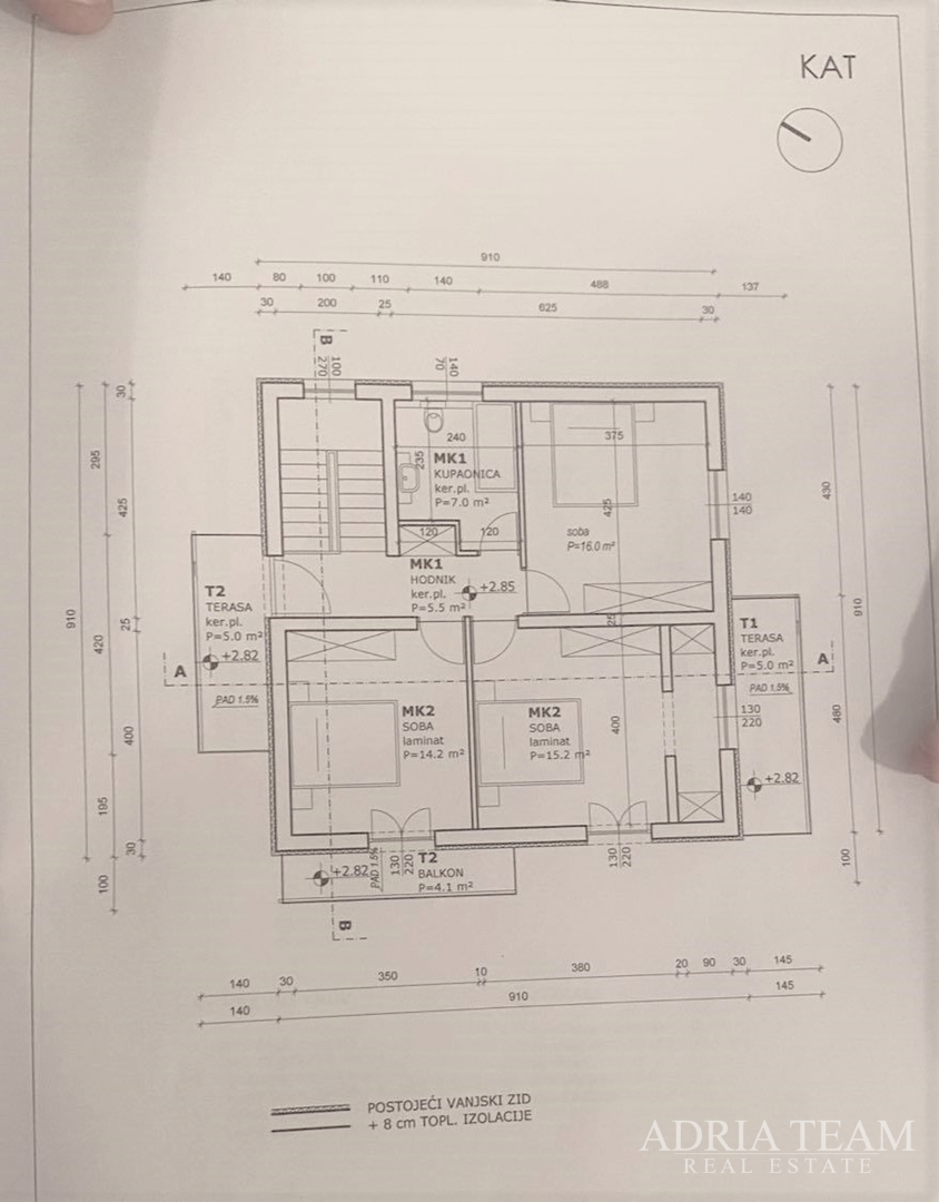 FAMILY HOUSE WITH LARGE AND ARRANGED YARD AND SWIMMING POOL, 400 M FROM THE SEA, ZADAR - BORIK