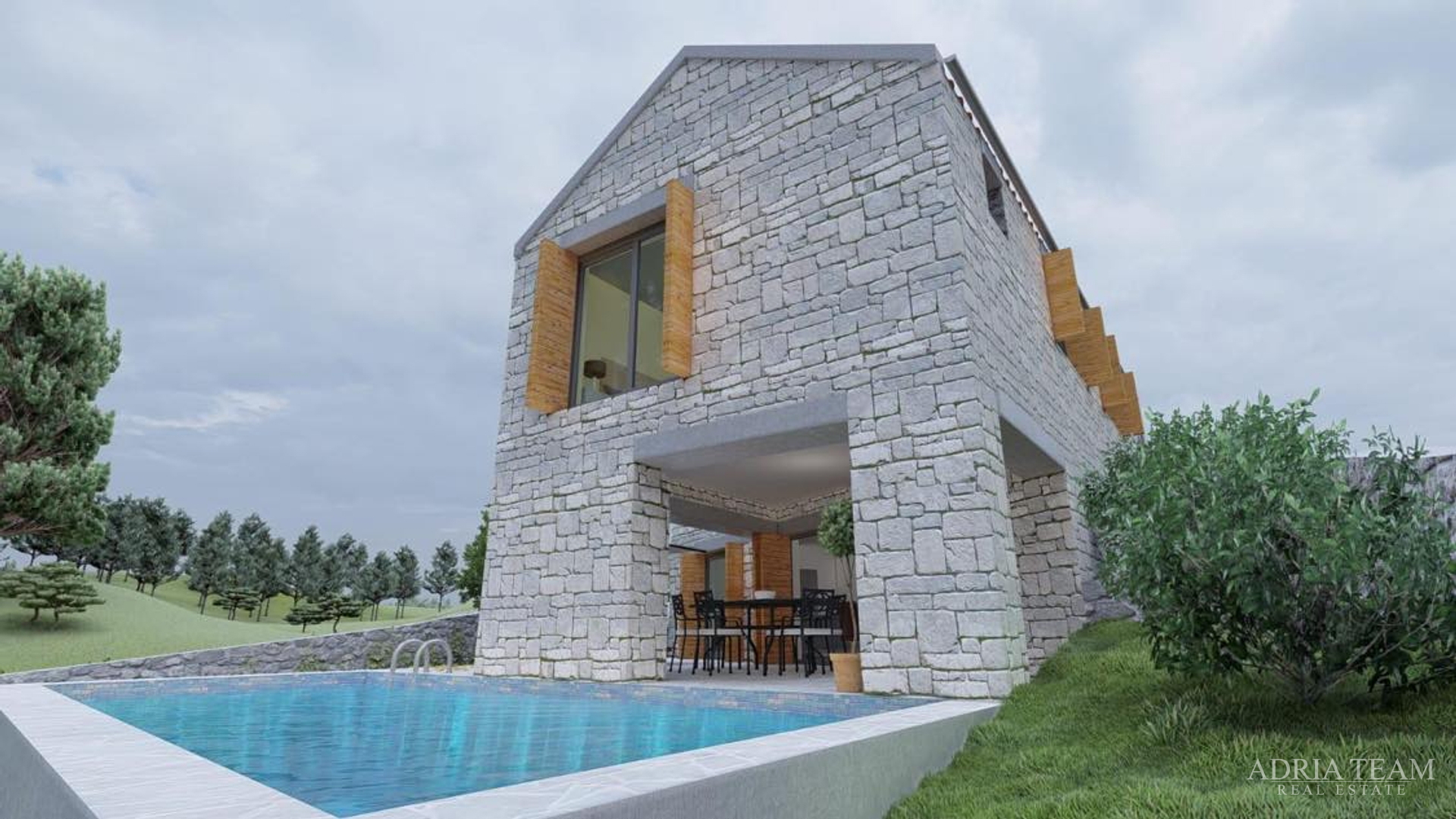 VILLA MIT SCHWIMMBAD, 200 M VOM MEER ENTFERNT, NOVIGRAD - ZADAR