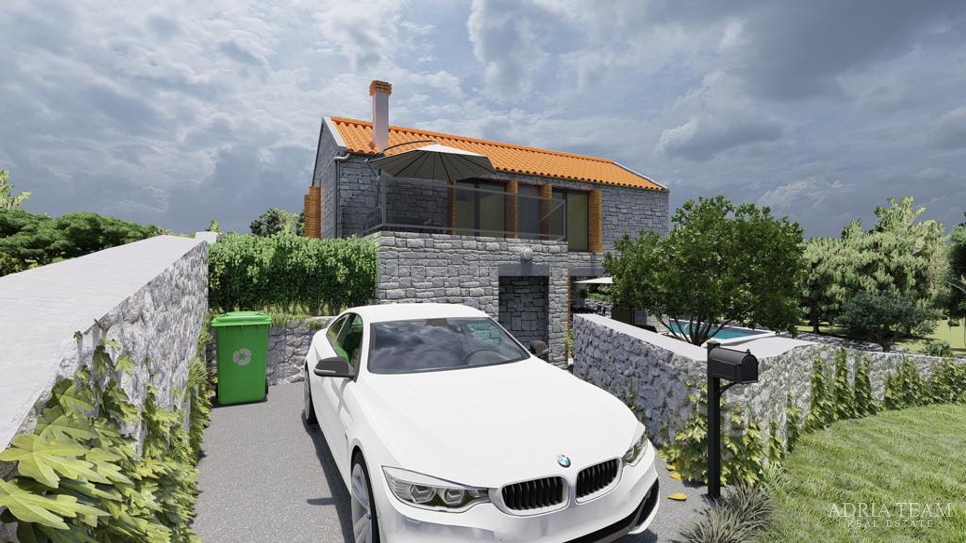 VILLA MIT SCHWIMMBAD, 200 M VOM MEER ENTFERNT, NOVIGRAD - ZADAR