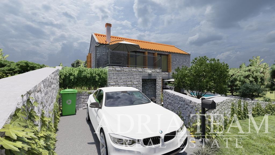 VILLA WITH POOL, 200 m FROM THE SEA, NOVIGRAD - ZADAR