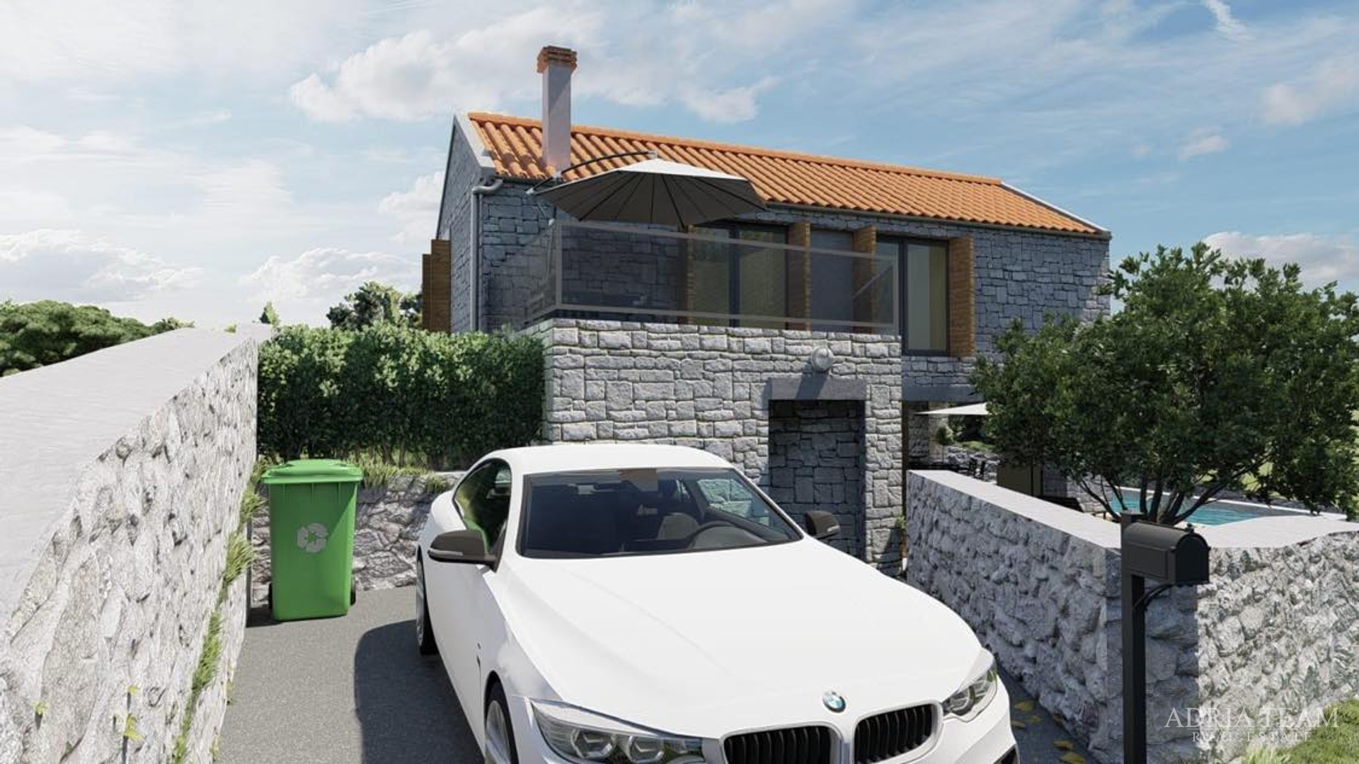 VILLA MIT SCHWIMMBAD, 200 M VOM MEER ENTFERNT, NOVIGRAD - ZADAR