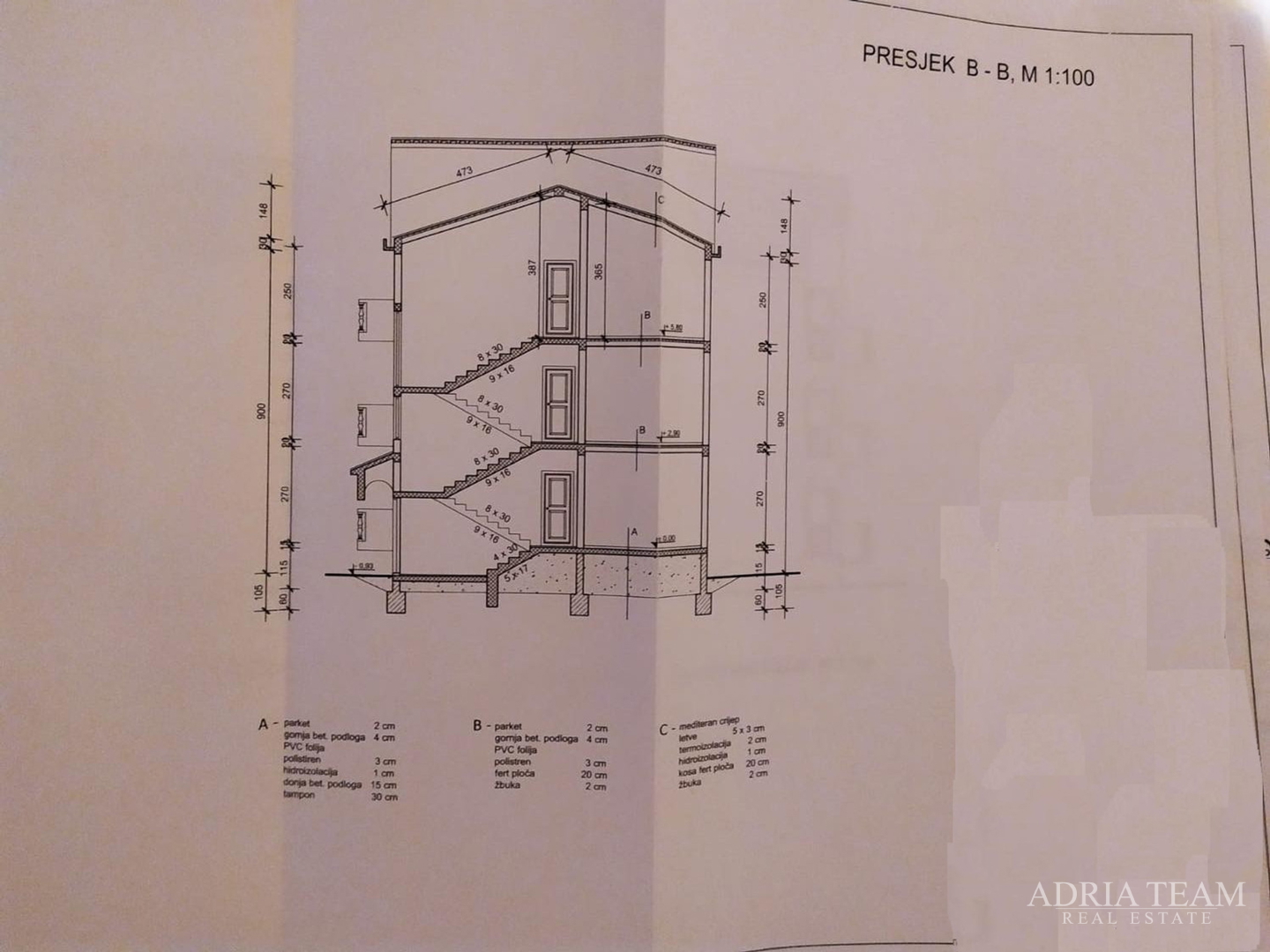 SALE!!! BUILDING LAND WITH PROJECT! 500 m FROM THE SEA, JASENICE - MASLENICA
