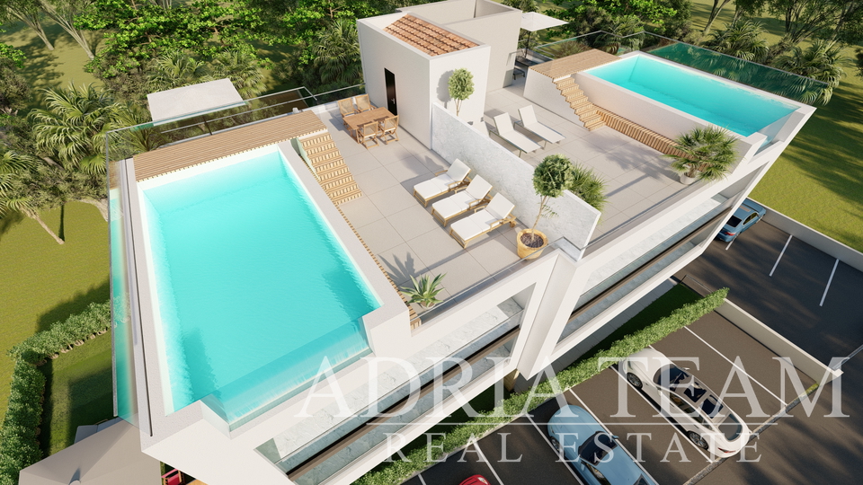 LUXURY TWO BEDROOM APARTMENTS, 100 m FROM THE SEA, BIBINJE - ZADAR