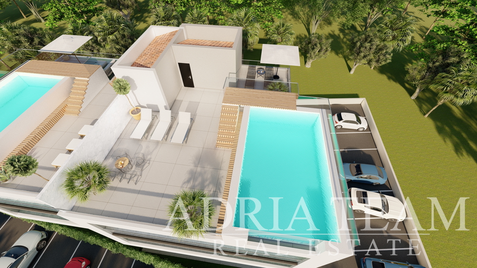 LUXURY TWO BEDROOM APARTMENTS, 100 m FROM THE SEA, BIBINJE - ZADAR