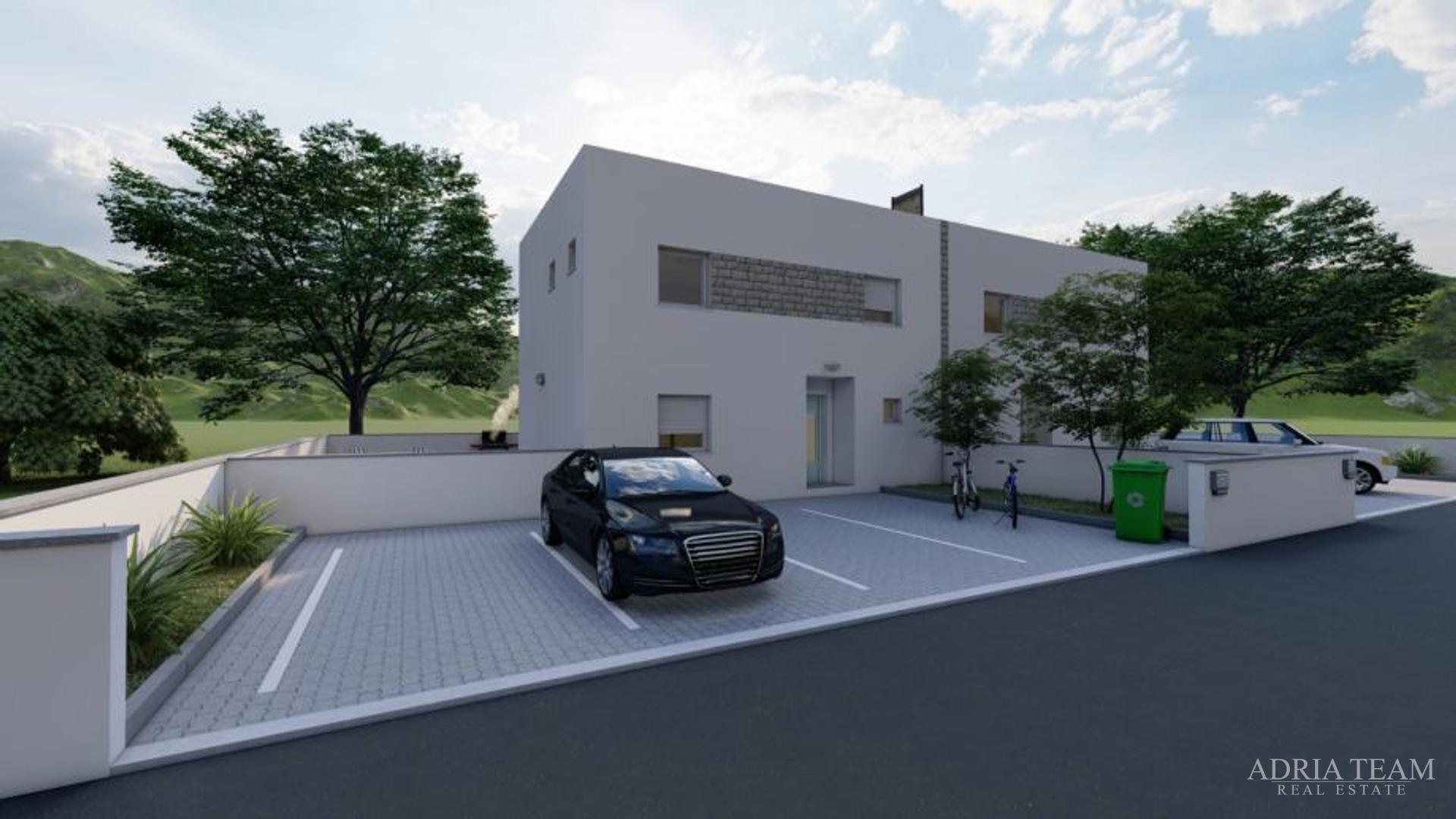 VILA S BAZENOM, 350 m OD MORA, VIR - ZADAR