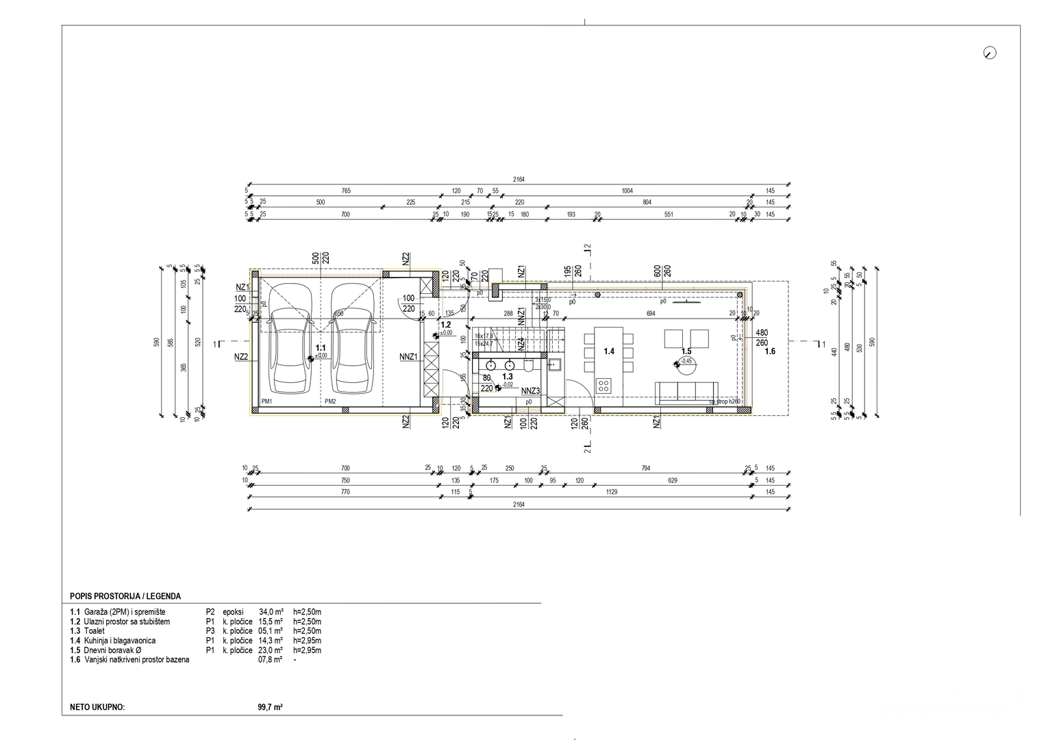 VILA, NOVOGRADNJA, 205 m OD MORA - VRSI, MULO