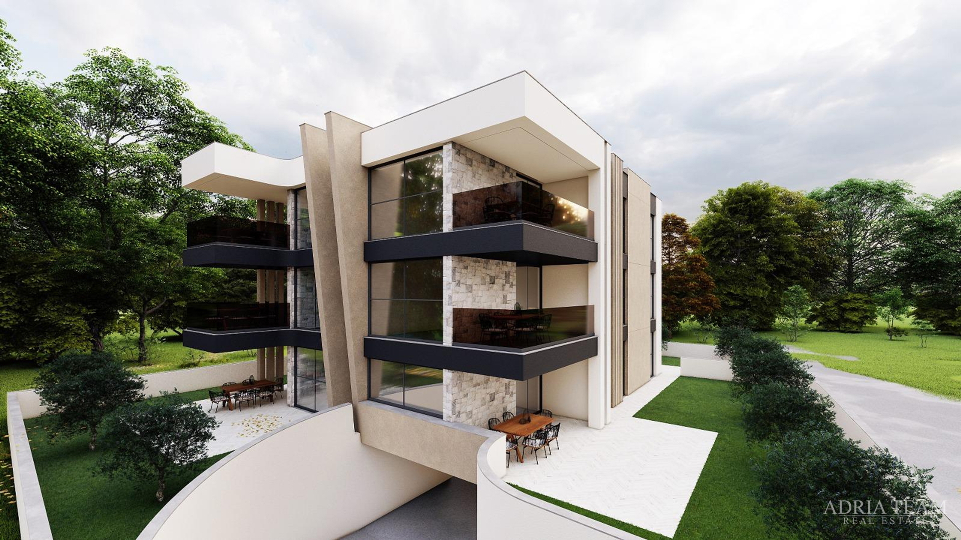 TWO-BEDROOM APARTMENTS - BUILDING A -  WITH SEA VIEW, 350 m FROM THE SEA, ZADAR - DIKLOVAC