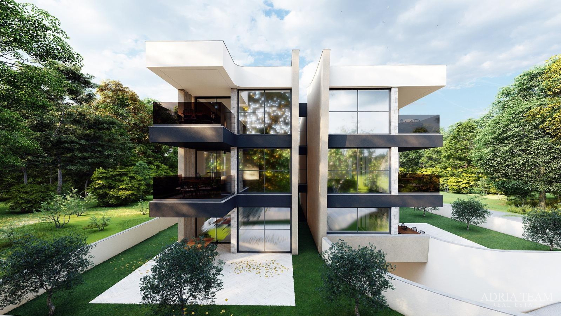 TWO-BEDROOM APARTMENTS - BUILDING A -  WITH SEA VIEW, 350 m FROM THE SEA, ZADAR - DIKLOVAC