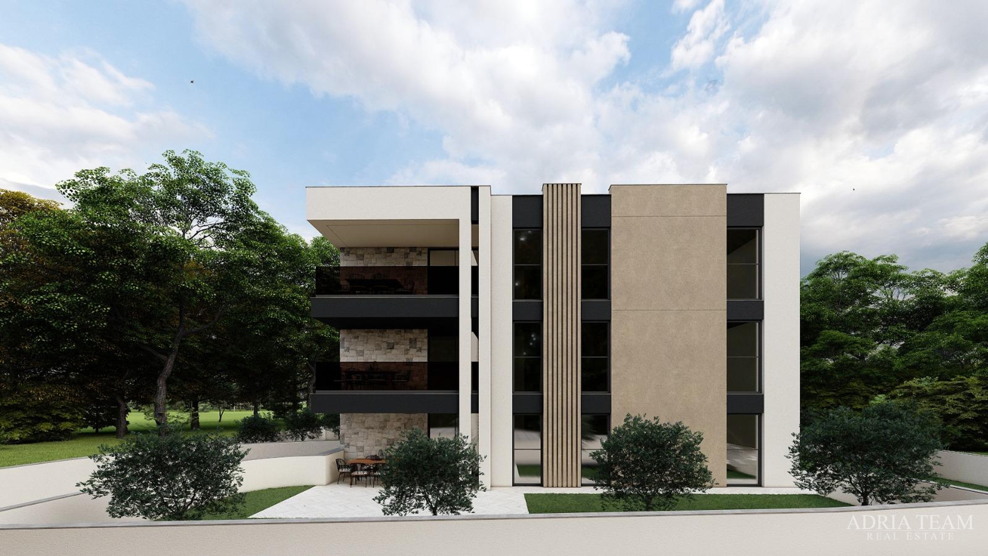 TWO-BEDROOM APARTMENTS - BUILDING A -  WITH SEA VIEW, 350 m FROM THE SEA, ZADAR - DIKLOVAC