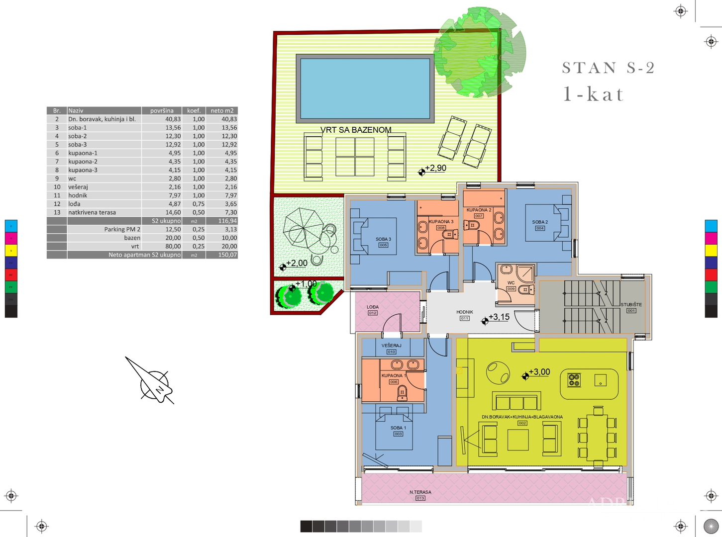LUKSUZNI APARTMAN S POGLEDOM 50 m OD MORA - MANDRE, PAG