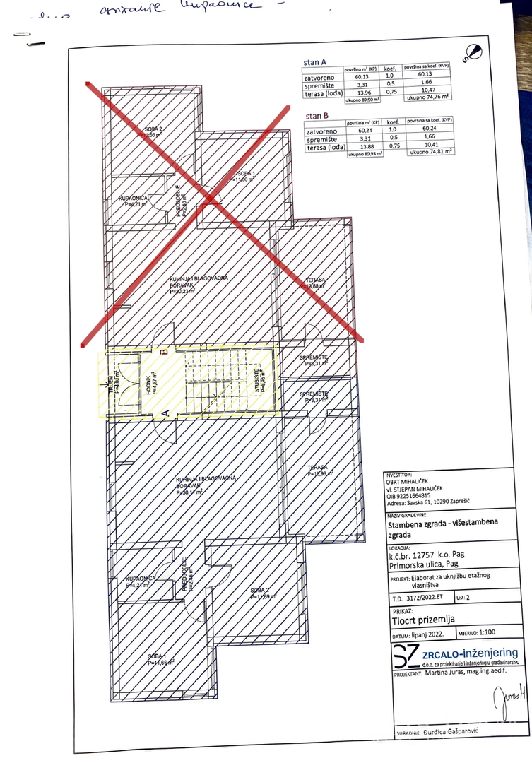 APARTMANI U NOVOGRADNJI S POGLEDOM NA MORE, MIRNA I TIHA POZICIJA!! PAG