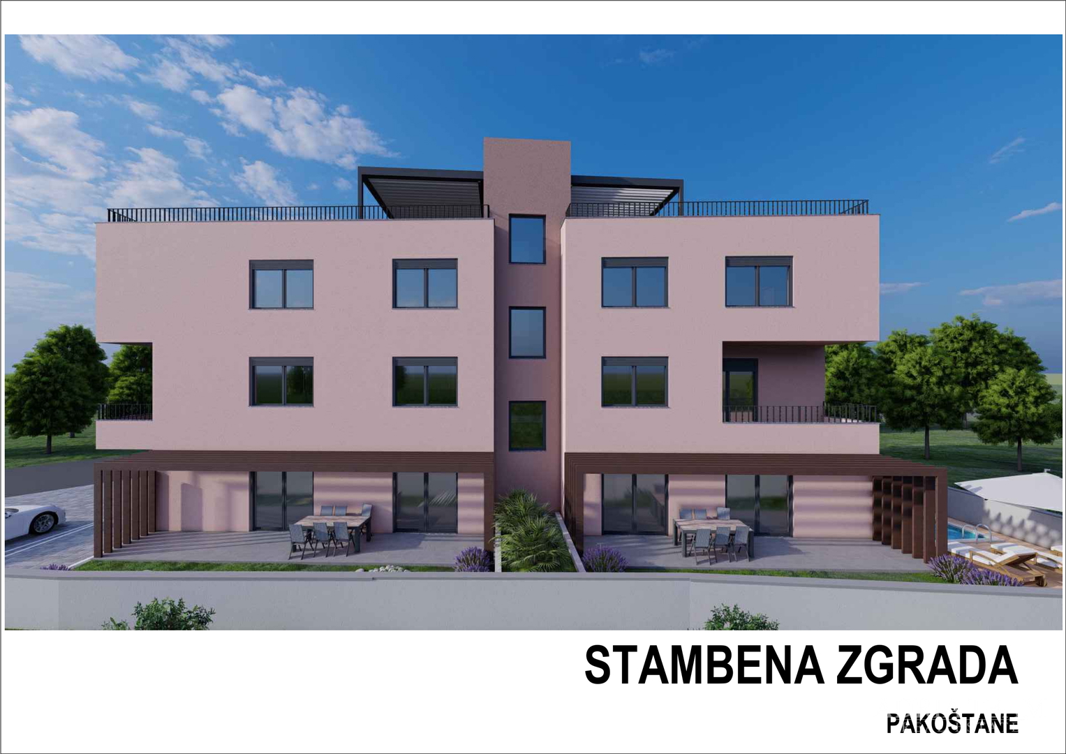 WOHNUNGEN IN EINEM WOHNGEBÄUDE, NEUBAU - PAKOŠTANE