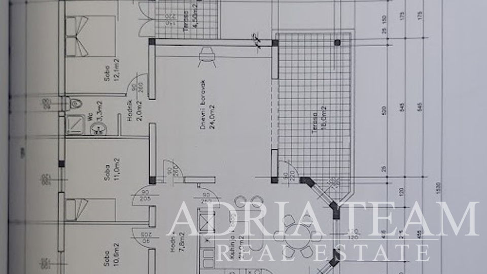 DŮM SE 2 APARTMÁNY, BLÍZKO K MOŘI - MASLENICA