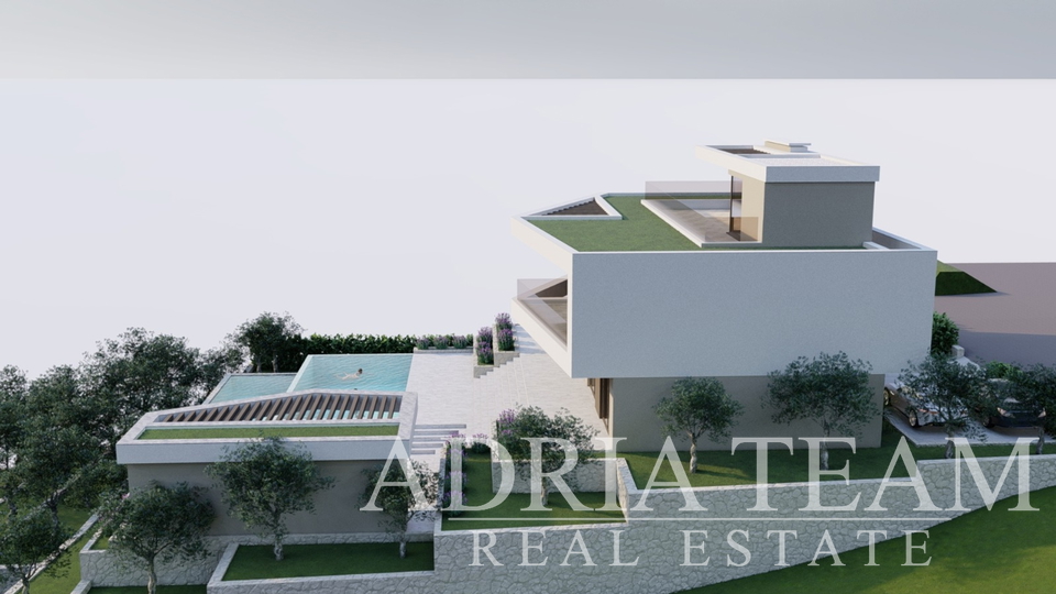 LUXURY VILLA, NEW CONSTRUCTION, 50 m FROM THE SEA - LOKVA ROGOZNICA, OMIŠ